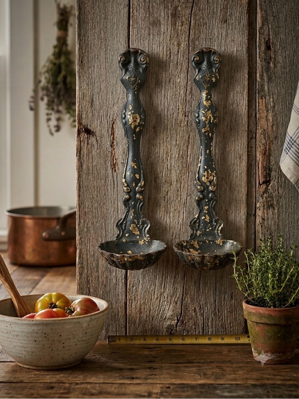 Elegant Black Ladle Set